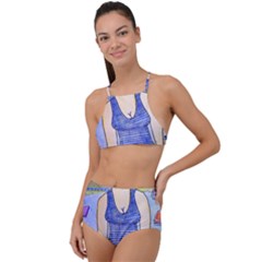 Swimmer By Pool High Waist Tankini Set by snowwhitegirl