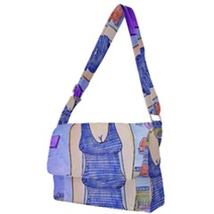 Swimmer By Pool Full Print Messenger Bag (s) by snowwhitegirl