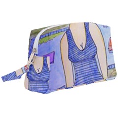 Swimmer By Pool Wristlet Pouch Bag (large) by snowwhitegirl