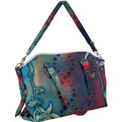 Flower Dna Canvas Crossbody Bag by RobLilly