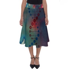 Flower Dna Perfect Length Midi Skirt by RobLilly