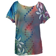 Flower Dna Women s Oversized Tee