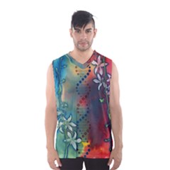 Flower Dna Men s Basketball Tank Top by RobLilly