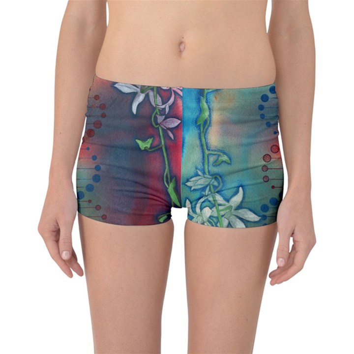 Flower Dna Reversible Boyleg Bikini Bottoms