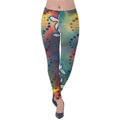 Flower Dna Velvet Leggings