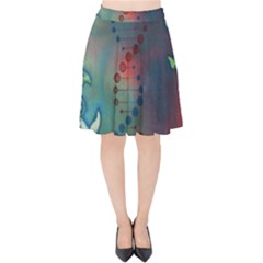 Flower Dna Velvet High Waist Skirt by RobLilly