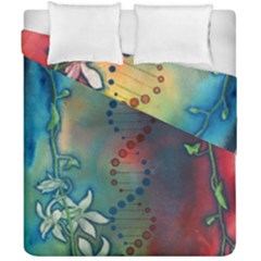 Flower Dna Duvet Cover Double Side (california King Size)