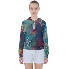 Flower Dna Women s Tie Up Sweat