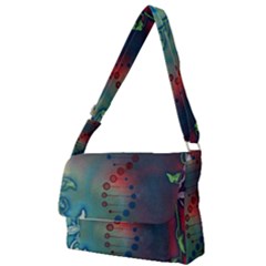 Flower Dna Full Print Messenger Bag (s)