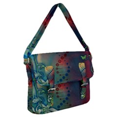 Flower Dna Buckle Messenger Bag by RobLilly