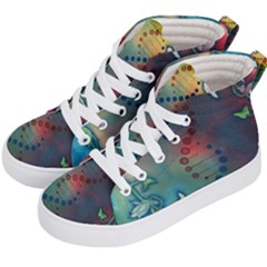 Flower Dna Kids  Hi-top Skate Sneakers by RobLilly