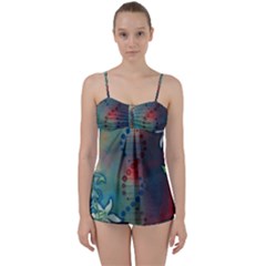 Flower Dna Babydoll Tankini Set by RobLilly