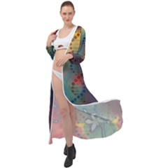 Flower Dna Maxi Chiffon Beach Wrap by RobLilly