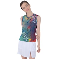 Flower Dna Women s Sleeveless Sports Top by RobLilly