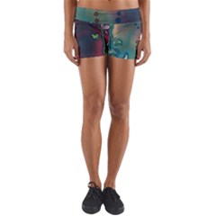 Flower Dna Yoga Shorts by RobLilly