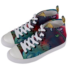 Flower Dna Women s Mid-top Canvas Sneakers