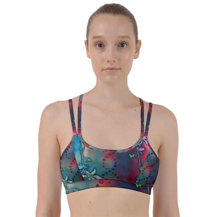 Flower Dna Line Them Up Sports Bra