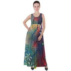 Flower Dna Empire Waist Velour Maxi Dress by RobLilly