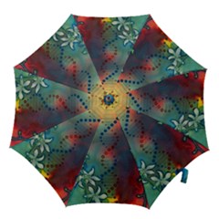 Flower Dna Hook Handle Umbrellas (large) by RobLilly