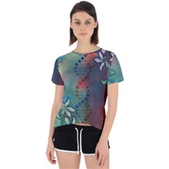 Flower Dna Open Back Sport Tee by RobLilly