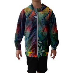 Flower Dna Kids  Hooded Windbreaker by RobLilly