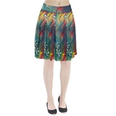 Flower Dna Pleated Skirt