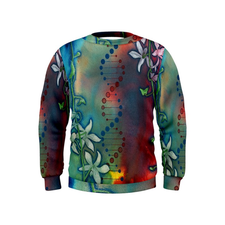 Flower Dna Kids  Sweatshirt