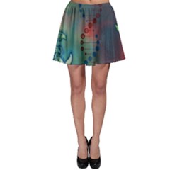 Flower Dna Skater Skirt by RobLilly