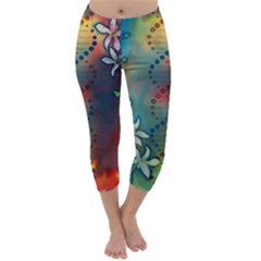 Flower Dna Capri Winter Leggings  by RobLilly