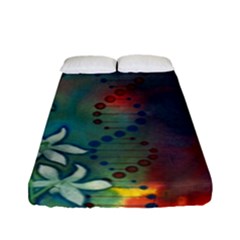 Flower Dna Fitted Sheet (full/ Double Size)