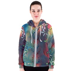 Flower Dna Women s Zipper Hoodie by RobLilly