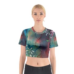 Flower Dna Cotton Crop Top by RobLilly