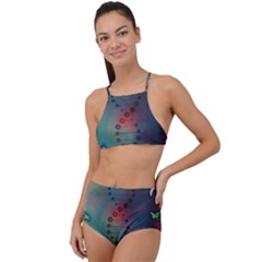 Flower Dna High Waist Tankini Set