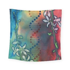 Flower Dna Square Tapestry (small)