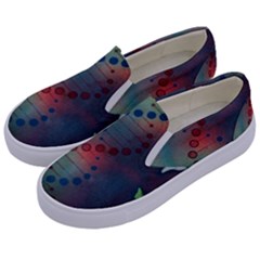 Flower Dna Kids  Canvas Slip Ons by RobLilly