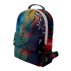 Flower Dna Flap Pocket Backpack (large) by RobLilly