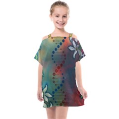 Flower Dna Kids  One Piece Chiffon Dress