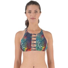 Flower Dna Perfectly Cut Out Bikini Top by RobLilly