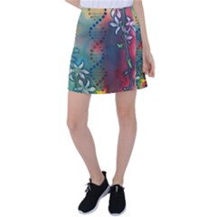 Flower Dna Tennis Skirt by RobLilly