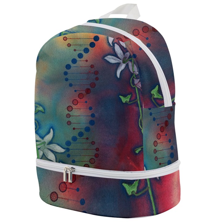 Flower Dna Zip Bottom Backpack