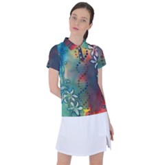 Flower Dna Women s Polo Tee