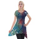 Flower Dna Short Sleeve Side Drop Tunic View1