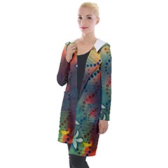 Flower Dna Hooded Pocket Cardigan by RobLilly