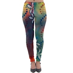 Flower Dna Lightweight Velour Leggings by RobLilly