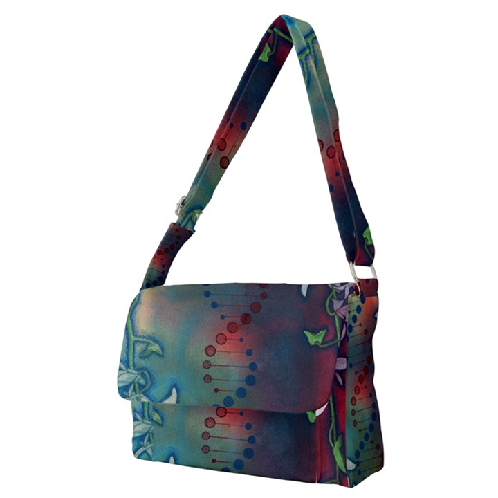 Flower Dna Full Print Messenger Bag (M)