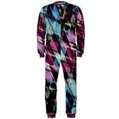 Matrix Grunge Print Onepiece Jumpsuit (men)  by dflcprintsclothing