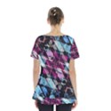 Matrix Grunge Print Skirt Hem Sports Top View2