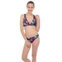 Matrix Grunge Print Classic Banded Bikini Set  View1