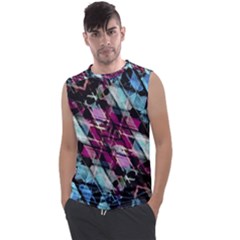 Matrix Grunge Print Men s Regular Tank Top