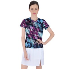 Matrix Grunge Print Women s Sports Top by dflcprintsclothing